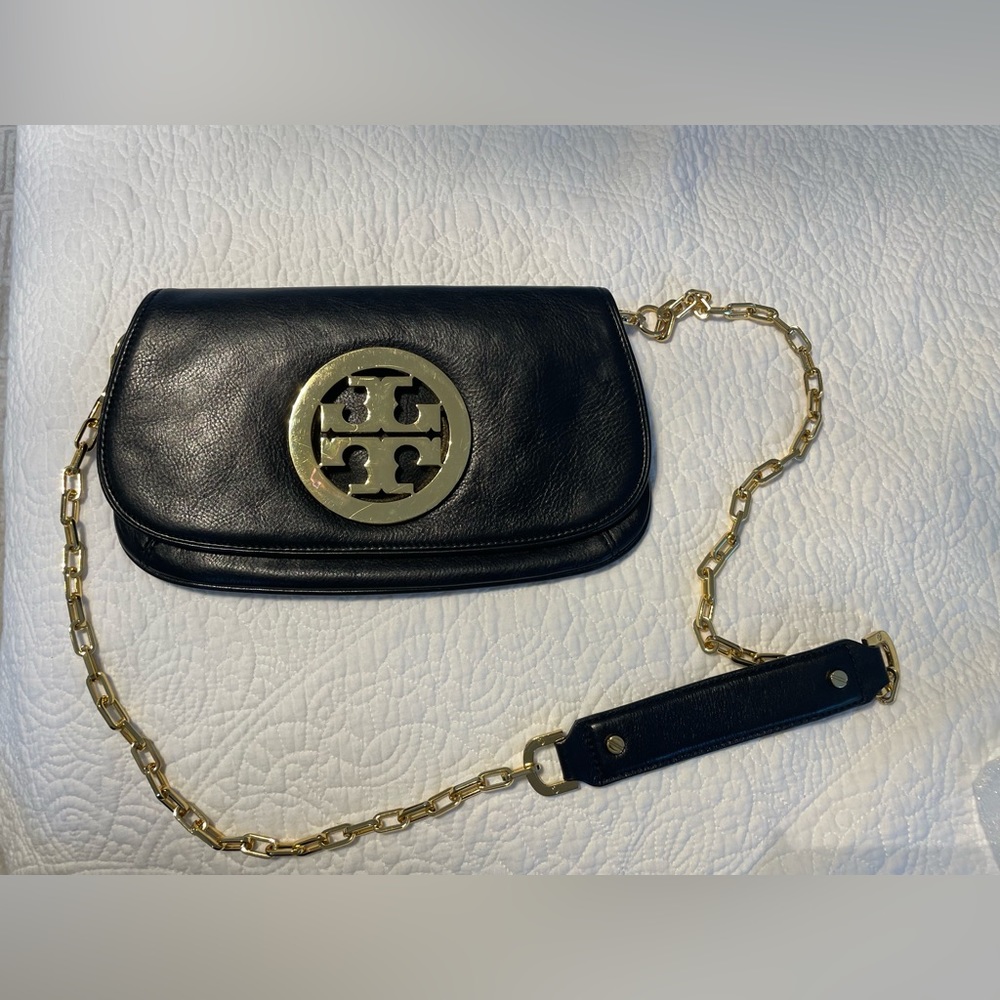 Authentic Black Tory Burch Clutch/Crossbody